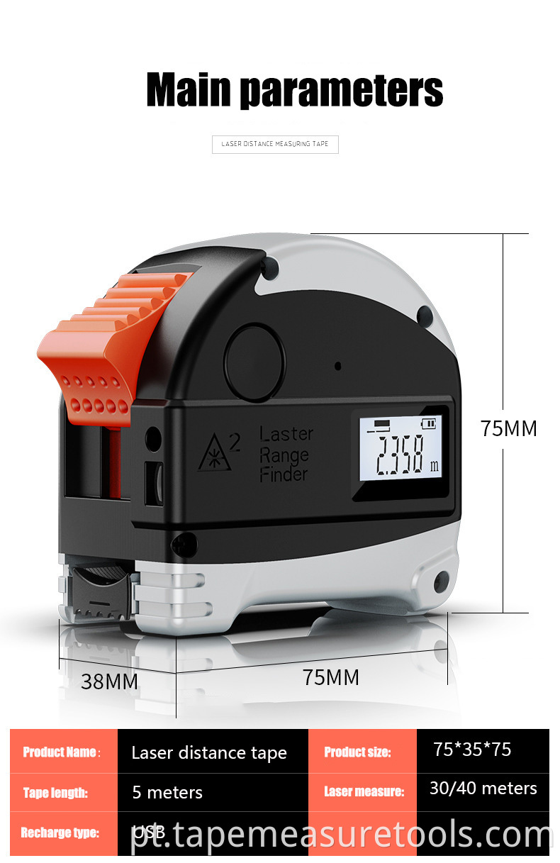 Boa qualidade mais barato laser infravermelho com distância de 40 m fita métrica a laser telêmetro